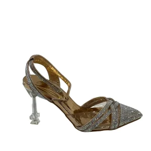 Cristal Doré – Rhinestone Pump met Transparante Hak
Pumps 66-513 Bellostar