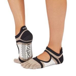 Antislip Sokken Bellarina met Tenen Shitake Stripe – Toesox