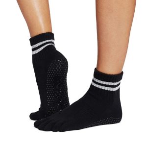 Antislip Sokken Melody met Tenen Silver Stripe – ToeSox