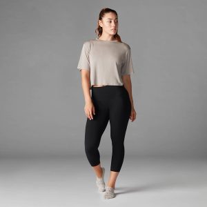 Crop Tee Flax – Tavi Noir