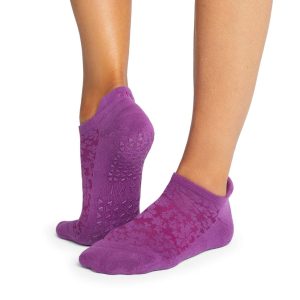 Antislip Sokken Savvy Violet Floral – Tavi Noir