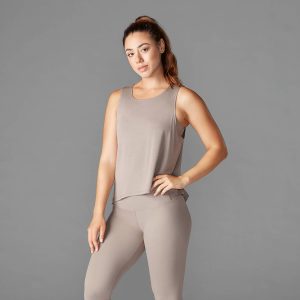 High Low Tank Top Flax – Tavi Noir
