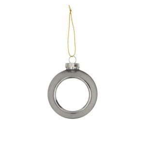 Sublimatie Kerstbal – Zilver Plastic Ø80 mm